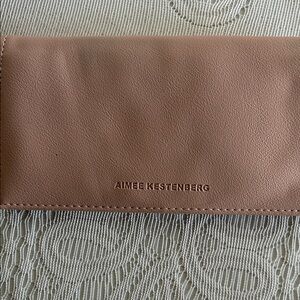 Aimee Kestenberg Light Brown Leather Clutch